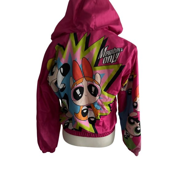 MEMBERS ONLY x Powerpuff  Girls Hoodie Windbreaker Jacket Size Small - Picture 6 of 7